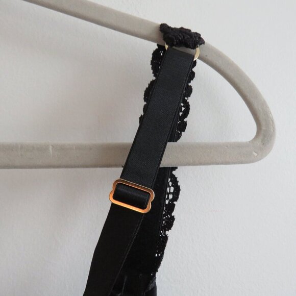 NATORI Body Double Lace Trim Contour Underwire Bra in Black - Size 38DD - Picture 9 of 11